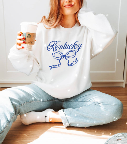 Coquette Kentucky Bow Sweatshirt Game Day