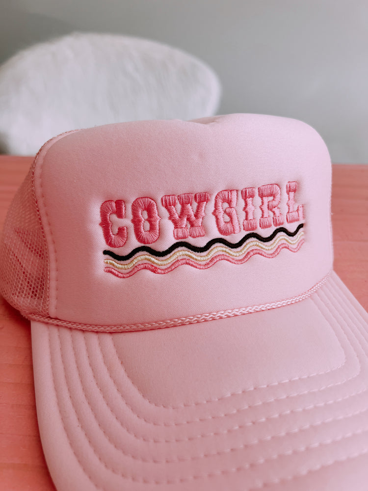 COWGIRL Spelled Out Foam Trucker Hat